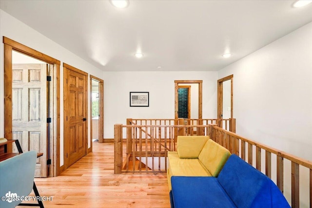 7350 E Narnia Cir, Palmer, AK 99645 - living area featuring light wood-style flooring and recessed lighting