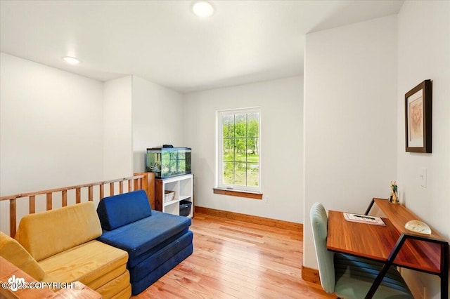 7350 E Narnia Cir, Palmer, AK 99645 - living room with wood finished floors, baseboards, and recessed lighting