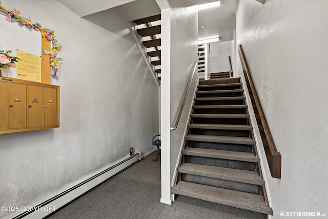905 Wild Rose Ct # 905, Anchorage, AK 99518 - staircase with baseboard heating