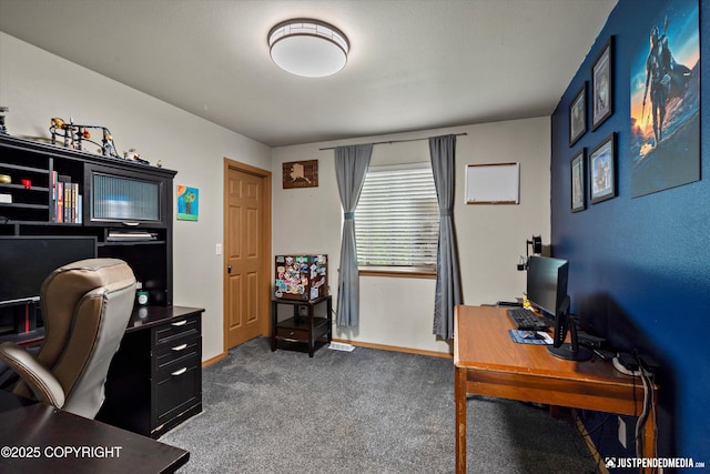 1061 E Mulchatna Dr, Wasilla, AK 99654 - home office featuring dark colored carpet