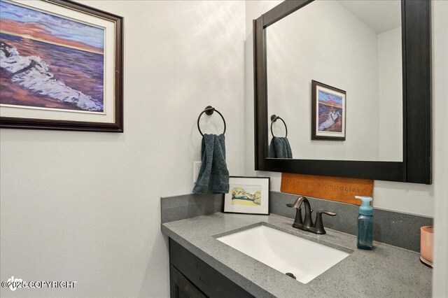 8727 Turlock Dr, Eagle River, AK 99577 - bathroom featuring vanity