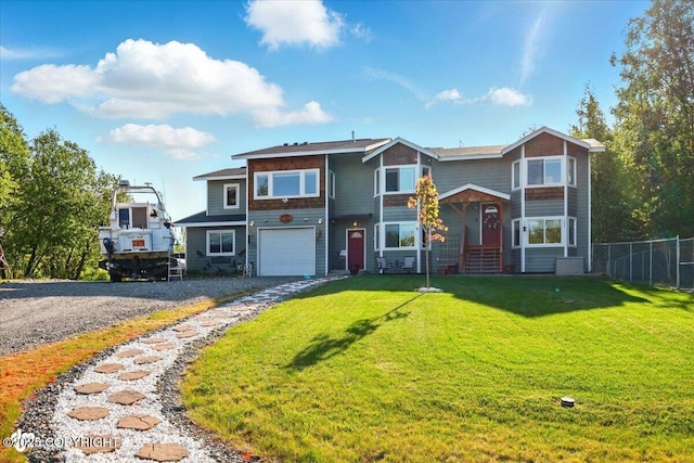 3872 N Charley Dr, Wasilla, AK 99654 - view of front of house with gravel driveway and a garage