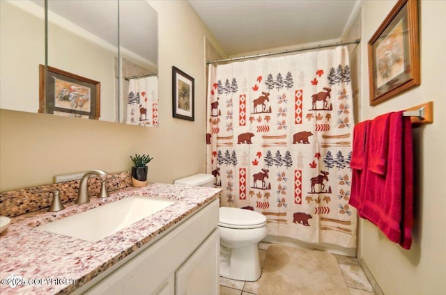 3872 N Charley Dr, Wasilla, AK 99654 - full bath with vanity, toilet, and curtained shower