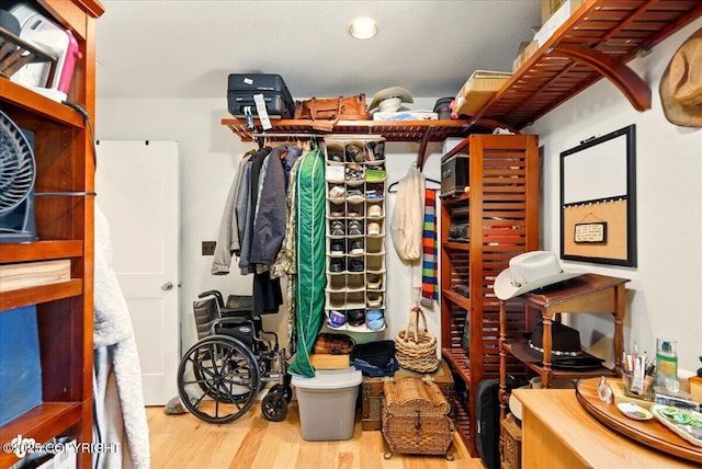 3872 N Charley Dr, Wasilla, AK 99654 - walk in closet with wood finished floors