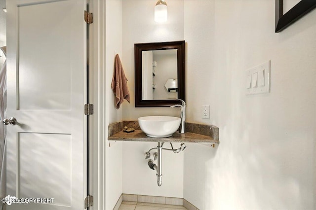 3872 N Charley Dr, Wasilla, AK 99654 - bathroom with a sink and tile patterned floors