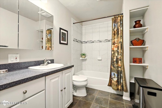 3872 N Charley Dr, Wasilla, AK 99654 - full bathroom featuring toilet, vanity, and shower / bath combo