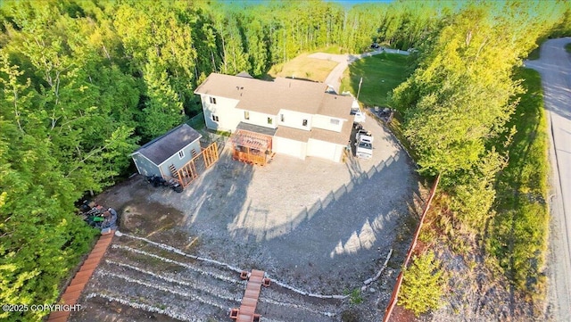 3872 N Charley Dr, Wasilla, AK 99654 - view of subject property featuring a forest