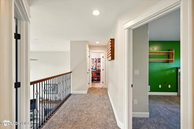 2034 E Sage Rd, Wasilla, AK 99654 - corridor featuring carpet floors, baseboards, and recessed lighting