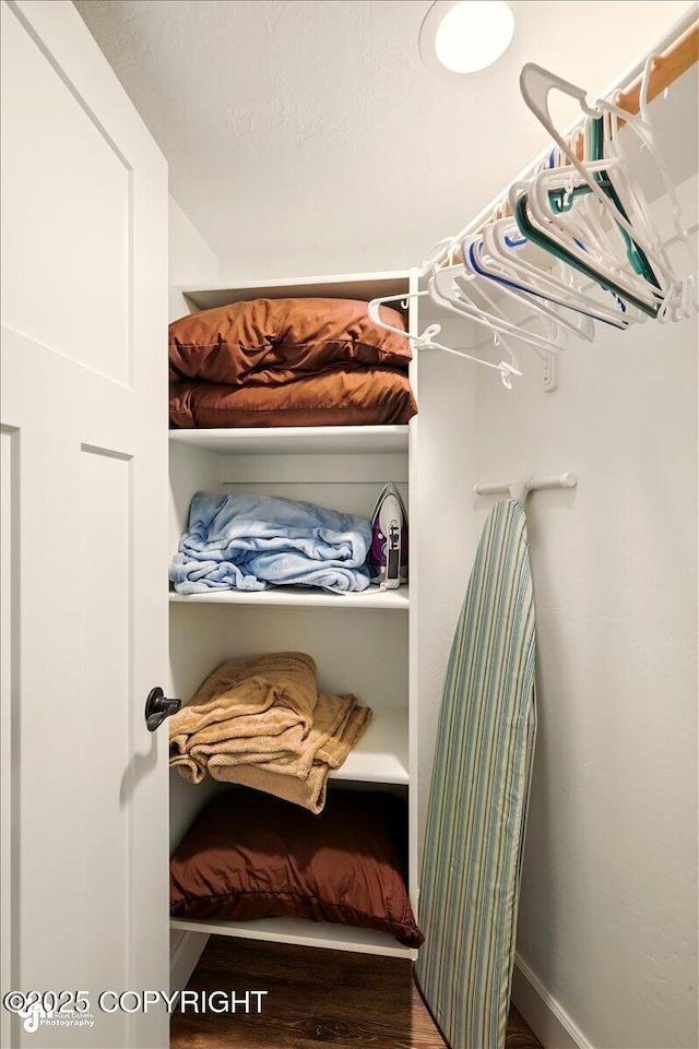 2034 E Sage Rd, Wasilla, AK 99654 - walk in closet with wood finished floors