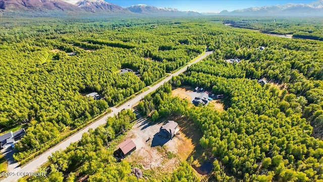 2034 E Sage Rd, Wasilla, AK 99654 - aerial view of a forest and a mountainous background