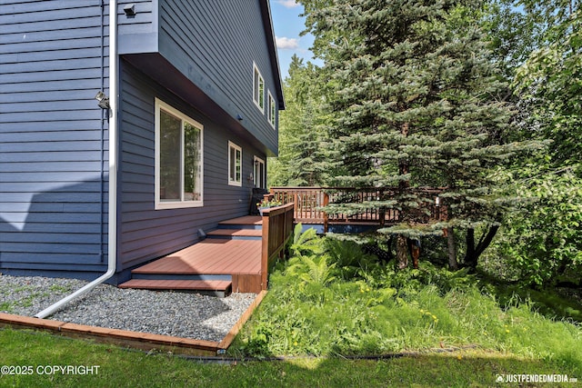 2931 Captain Cook Estates Cir, Anchorage, AK 99517 - view of wooden terrace