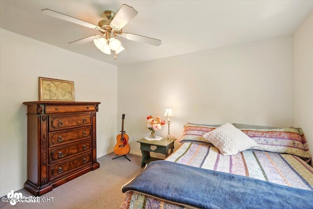 500 S Daysha Cir, Palmer, AK 99645 - bedroom featuring carpet floors, baseboards, and ceiling fan