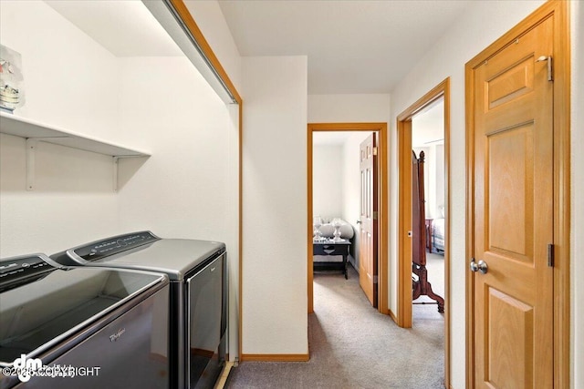 500 S Daysha Cir, Palmer, AK 99645 - washroom featuring separate washer and dryer and light carpet
