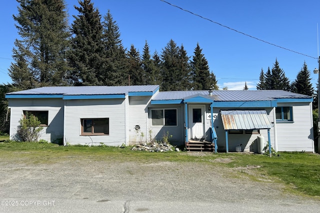 450 Noview Ave, Homer, AK 99603 - view of front of home featuring entry steps and metal roof