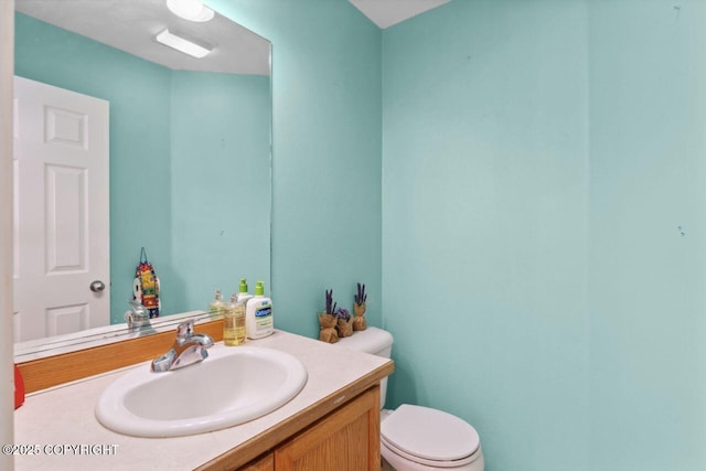 4245 Scenic View Dr, Anchorage, AK 99504 - bathroom with toilet and vanity