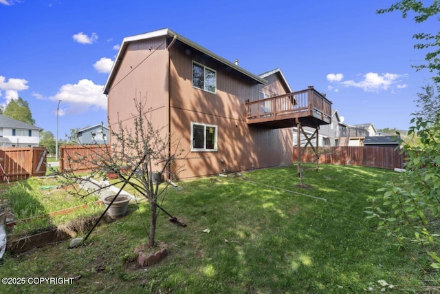4245 Scenic View Dr, Anchorage, AK 99504 - back of house featuring a deck