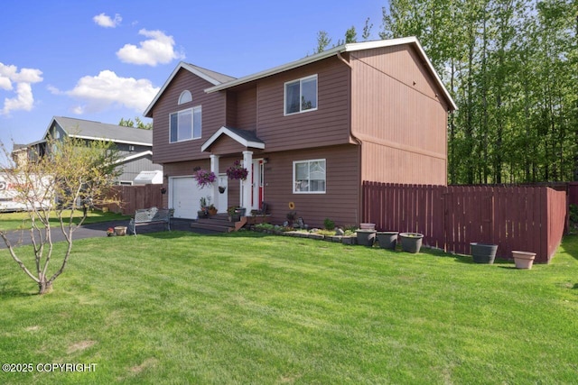 4245 Scenic View Dr, Anchorage, AK 99504 - view of front of property featuring an attached garage and asphalt driveway