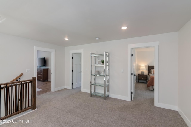1645 N Vroman Dr, Palmer, AK 99645 - carpeted spare room featuring baseboards, recessed lighting, and a smoke detector