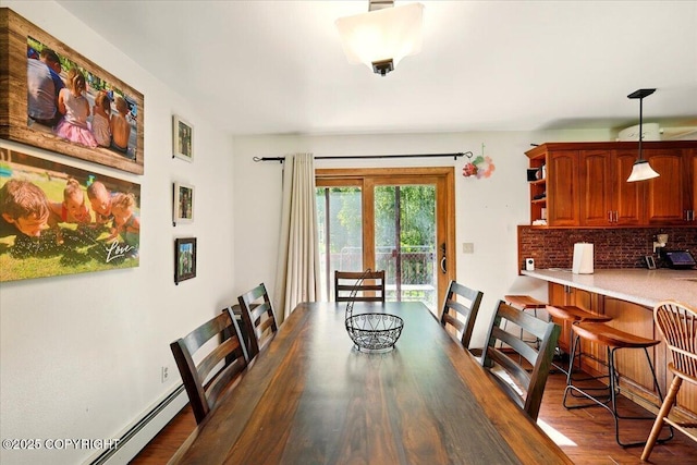 7965 S Settlers Bay Dr, Wasilla, AK 99623 - dining area with wood finished floors and french doors