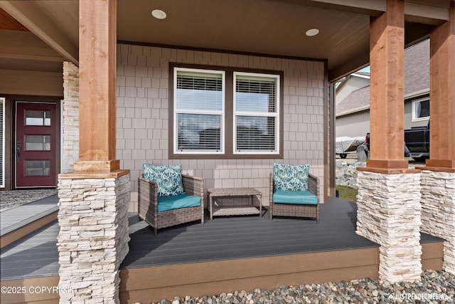 5167 E Henhouse Loop, Wasilla, AK 99654 - view of wooden porch