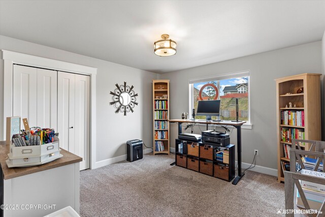 5167 E Henhouse Loop, Wasilla, AK 99654 - carpeted home office featuring baseboards