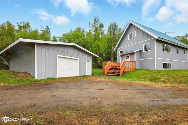 14045 W Willow Fishhook Rd, Willow, AK 99688 - detached garage featuring driveway