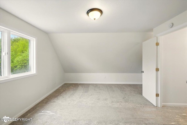14045 W Willow Fishhook Rd, Willow, AK 99688 - additional living space with carpet flooring, lofted ceiling, and baseboards