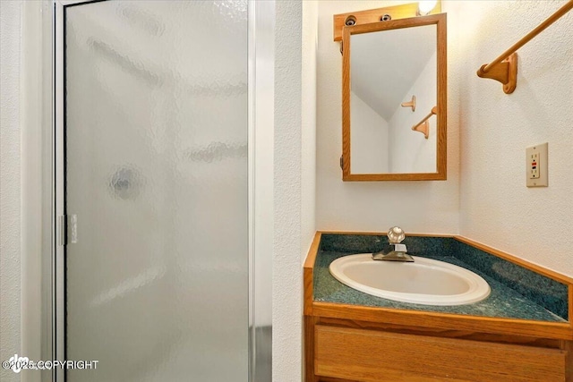 14045 W Willow Fishhook Rd, Willow, AK 99688 - full bathroom featuring a shower stall and vanity