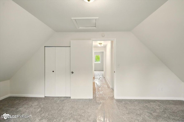 14045 W Willow Fishhook Rd, Willow, AK 99688 - bonus room with carpet floors, lofted ceiling, and baseboards
