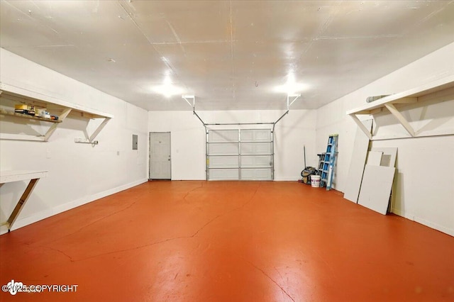 14045 W Willow Fishhook Rd, Willow, AK 99688 - garage with baseboards