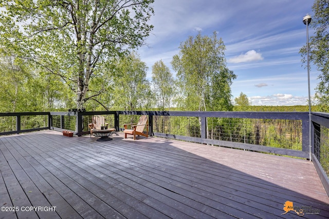 16111 E Nosey Ave, Talkeetna, AK 99676 - view of deck