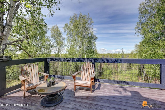 16111 E Nosey Ave, Talkeetna, AK 99676 - view of deck
