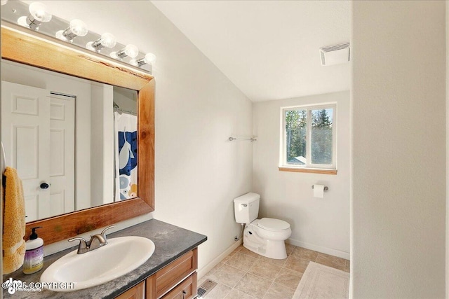 34540 Poppy Wood St, Soldotna, AK 99669 - bathroom featuring vanity and lofted ceiling