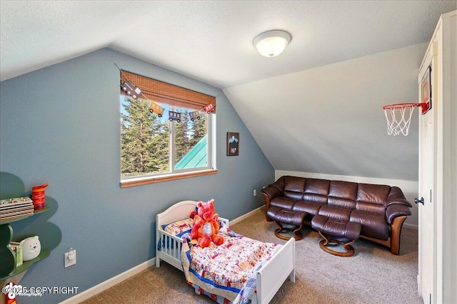 34540 Poppy Wood St, Soldotna, AK 99669 - bedroom with lofted ceiling and carpet