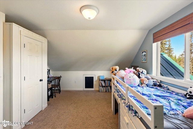 34540 Poppy Wood St, Soldotna, AK 99669 - bedroom with vaulted ceiling and light carpet