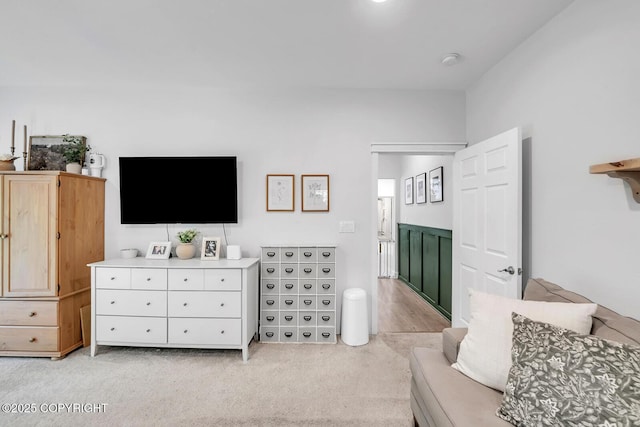 4850 N Riverstone Cir, Palmer, AK 99645 - bedroom featuring light carpet