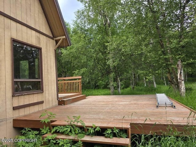 5650 N Talgach View Dr, Wasilla, AK 99654 - view of wooden terrace