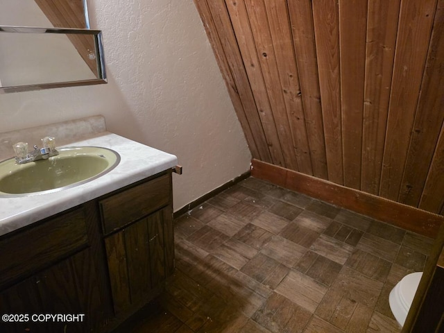 5650 N Talgach View Dr, Wasilla, AK 99654 - bathroom featuring vanity and baseboards