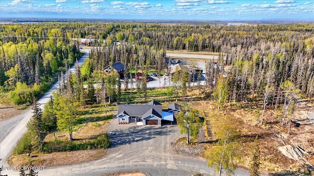 47974 Barney Ct, Soldotna, AK 99669 - aerial view of property and surrounding area with a heavily wooded area