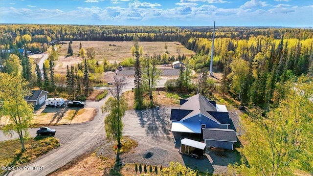 47974 Barney Ct, Soldotna, AK 99669 - aerial view of property and surrounding area with a heavily wooded area