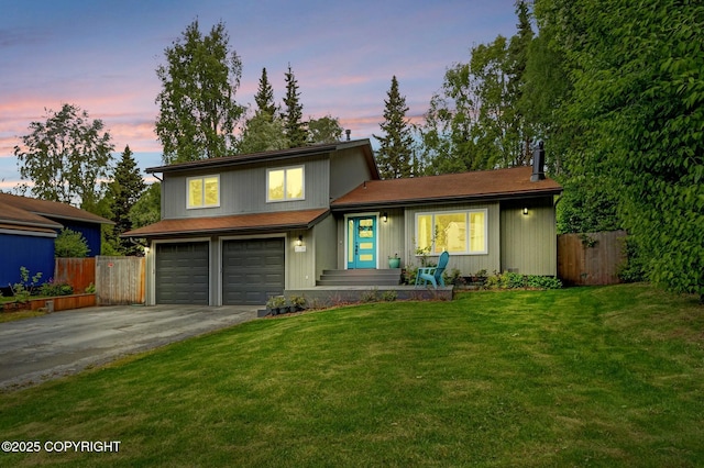 13521 Ebbtide Cir, Anchorage, AK 99516 - split level home featuring concrete driveway and a garage