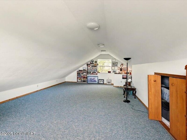 58820 E End Rd, Homer, AK 99603 - additional living space featuring lofted ceiling, carpet, and baseboards