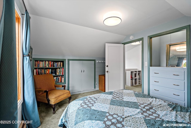 1310 G St, Anchorage, AK 99501 - bedroom featuring carpet floors and vaulted ceiling