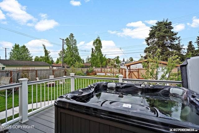 1310 G St, Anchorage, AK 99501 - deck featuring a hot tub