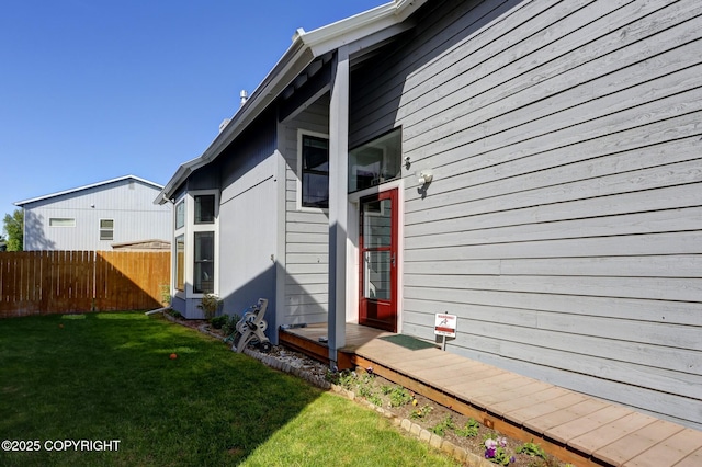 3370 Chaparral Cir, Anchorage, AK 99502 - view of property exterior with a wooden deck