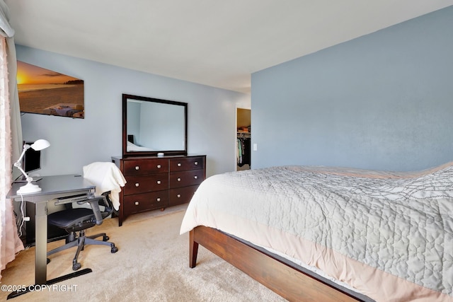 3370 Chaparral Cir, Anchorage, AK 99502 - carpeted bedroom with a spacious closet and an office area