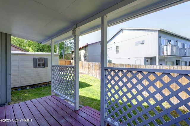 3370 Chaparral Cir, Anchorage, AK 99502 - view of wooden deck