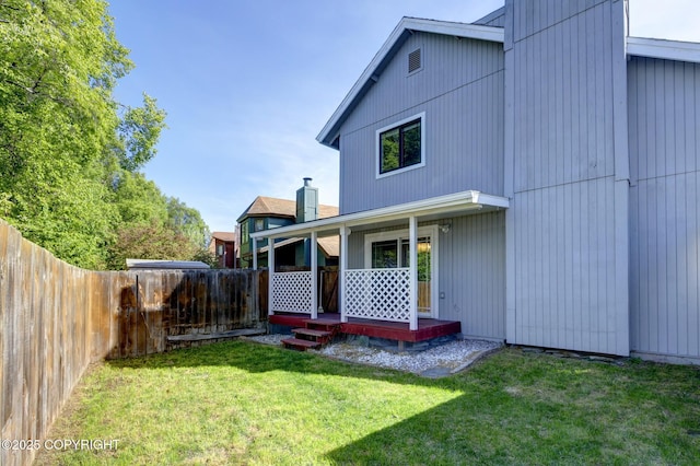 3370 Chaparral Cir, Anchorage, AK 99502 - back of house featuring a porch