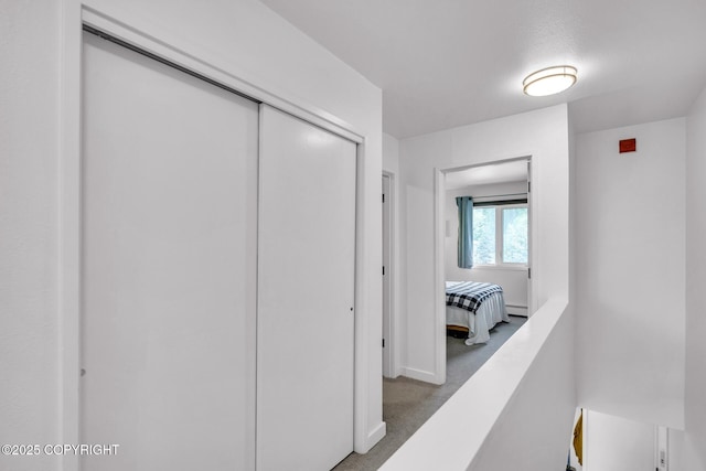 824 O Pl, Anchorage, AK 99501 - corridor featuring carpet floors, baseboards, and baseboard heating