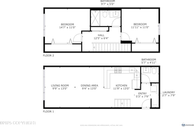 824 O Pl, Anchorage, AK 99501 - floor plan / room layout